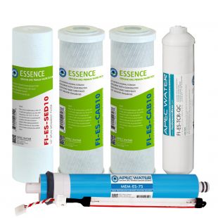 APEC全套过滤器，适用于ESSENCE 75 GPD ROES-UV75 UV反渗透6级系统(阶段1-6)
