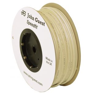 John Guest食品级聚乙烯管，用于反渗透系统- 10英尺(1/4英寸，白色)