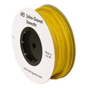 John Guest食品级聚乙烯管，用于反渗透系统- 10英尺(1/4英寸，黄色)
