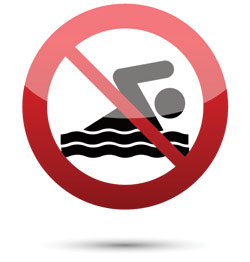 没有游泳允许的图像