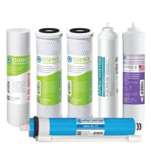 APEC成套过滤器，适用于香精75 GPD PH和UV反渗透7级系统(1-7级)