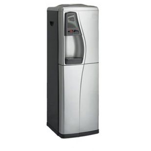 豪华纯净水冷却器，2个温度。热/冷，RO系统50GPD，银色和黑色