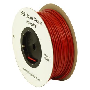 John Guest食品级聚乙烯管，用于反渗透系统- 10英尺(3/8英寸，红色)